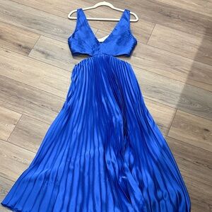 Abercrombie & Fitch Vibrant Blue Backless Dress